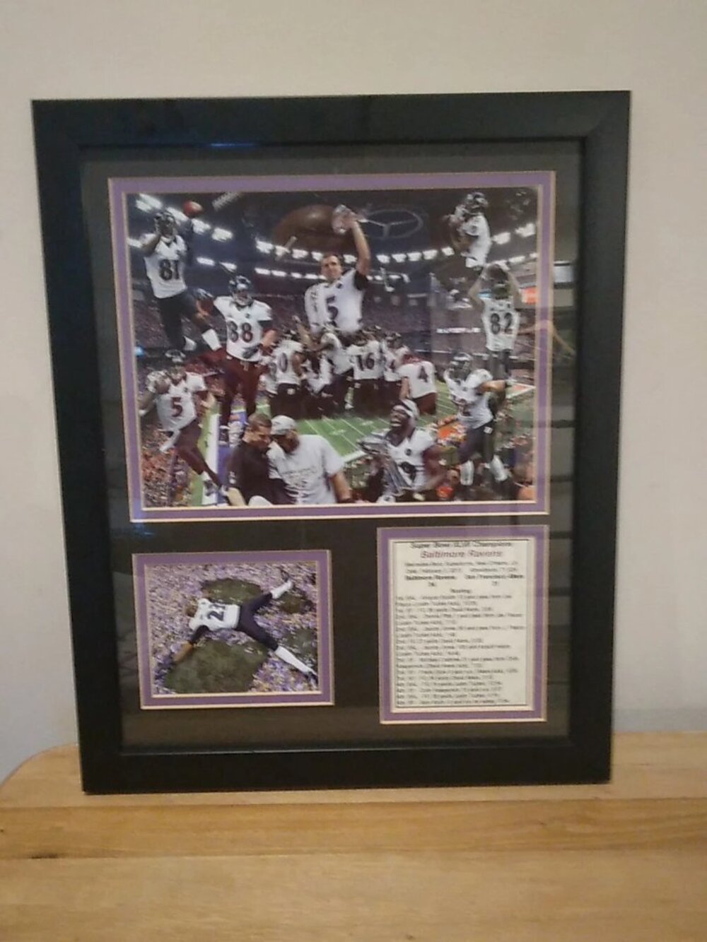 2013 Framed Baltimore Ravens Super Bowl XLVII Print